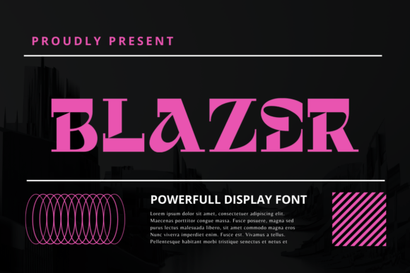 Blazer: A Modern Display Font for Bold Visual Identity