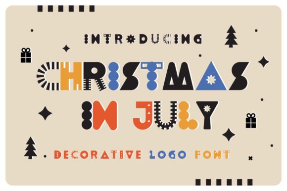 Christmas in July: Festive Font for Summer Designs