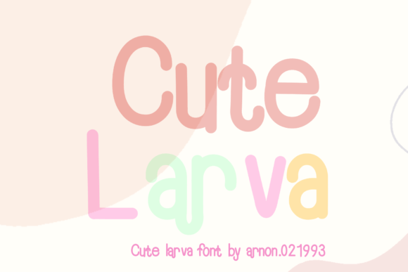 Cute Larva: The Friendly Font for Every Creative Project