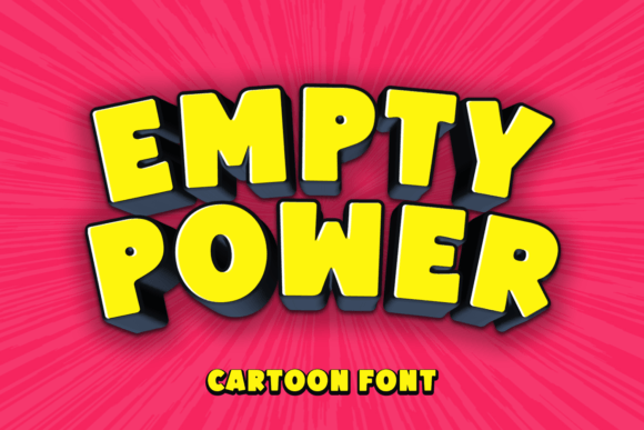 Empty Power: The Bold Font for Eye-Catching Designs