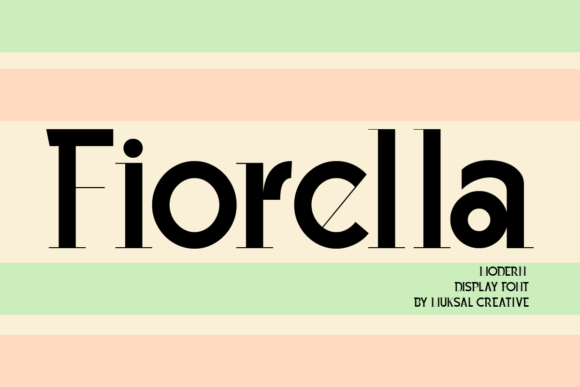 Fiorella: Integrating a Modern Display Font into Professional Design Workflows