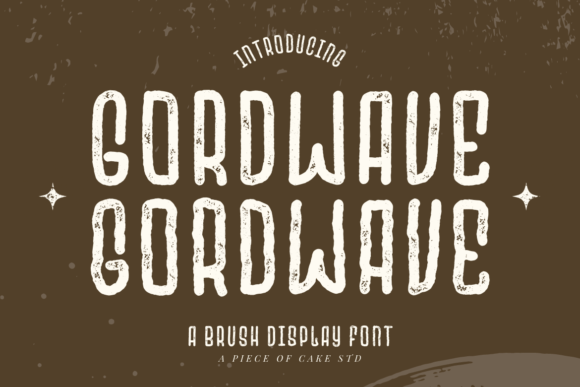 Gordwave: Organic Brush Font for Bold Designs
