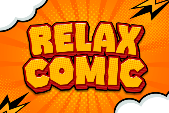 Relax Comic: A Bold Display Font for Modern Design