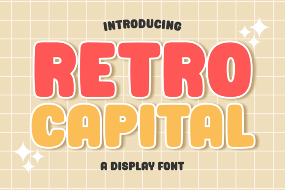 Retro Capital: Bold Typography for Vintage Designs