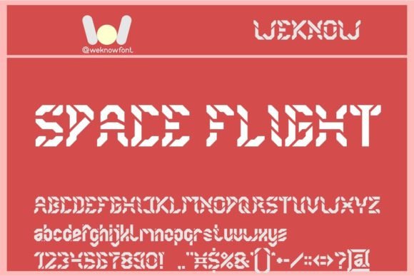 Space Flight: The Ultimate Techno-Sci-Fi Display Font for Modern Brands