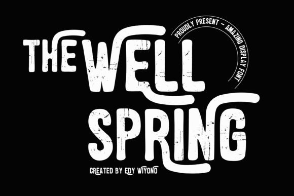 The Wellspring: A Distressed Display Font for Bold Designs