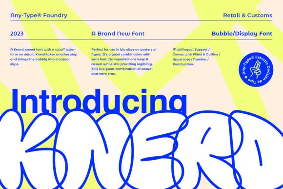 Unleashing Playful Creativity with the Knerd Typeface